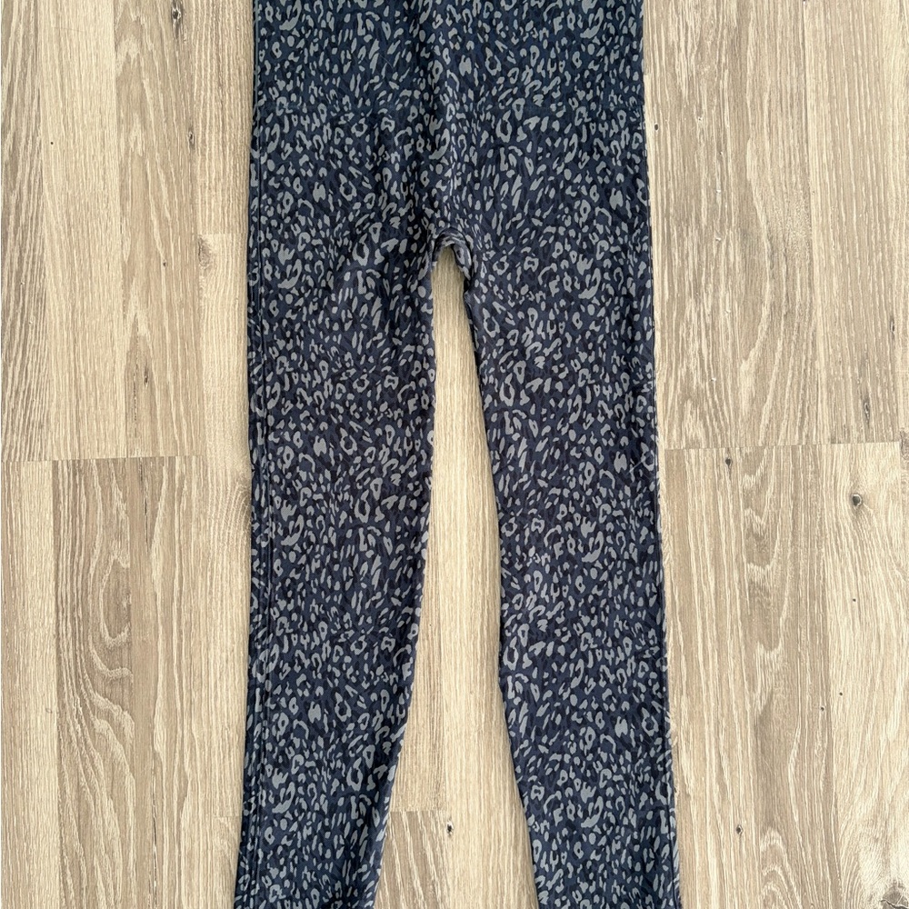 SPANX Kids' Black Leopard Print Leggings
